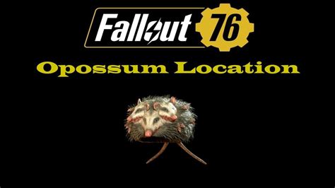 fallout 76 where to find opossum|Fallout 76 Opossum Location Guide